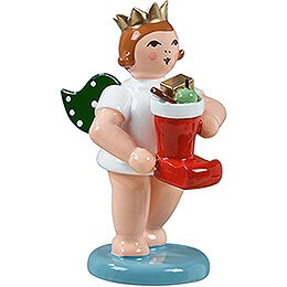 Gift Angel with Crown and Santa Boot - 6,5 cm / 2.6 inch