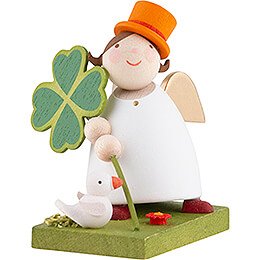 Guardian Angel with Four Leaf Clover - 3,5 cm / 1.3 inch