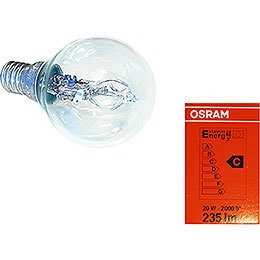 Halogen Light Bulb for Indoor Stars 29-00-I4 Bis 29-00-I8, E14, 20W