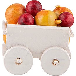 Hand Cart with Apples - 2,4 cm / 0.9 inch