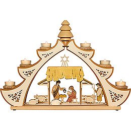 Handicraft Set - Tea Light Holder- Nativity Motive - 39 cm / 15.4 inch