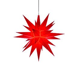Herrnhuter Moravian Star A1e Red Plastic - 13 cm/5.1 inch