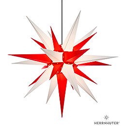 Herrnhuter Stern A13 wei/rot Kunststoff  -  130cm