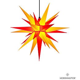 Herrnhuter Stern A7 gelb/rot Kunststoff - 68 cm