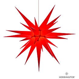 Herrnhuter Stern I8 rot Papier - 80 cm