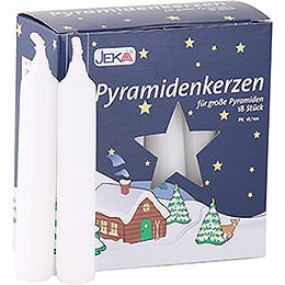 High Quality Pyramid-Candles White - D=1.7 cm (0.66 Inch)