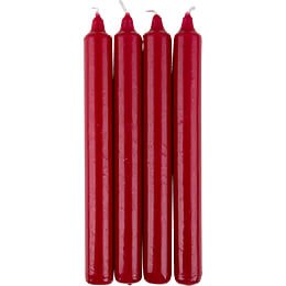 High Quality Table-Candles Antique Red - D=2.0 cm (0.79 Inch)