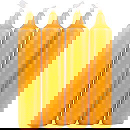 Hochwertige Pyramidenkerzen honigfarben - 2,0 cm Durchmesser