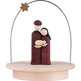 Holy Family with Star Arch - colored - 8,5 cm / 3.3 inch