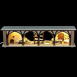 Illuminated Stand Carpenter's Storage for Candle Arches  -  50x12x10cm / 20x5x4 inch