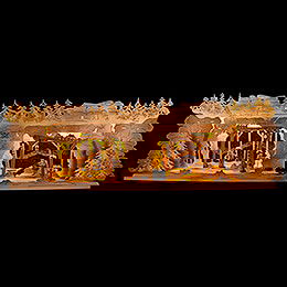 Illuminated Stand - Mining and Miners - 58x18 cm / 22.8x7.1 inch
