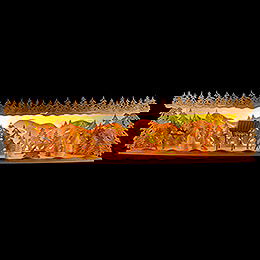 Illuminated Stand - Winter Forest - 76x18,5 cm / 29.9x7.3 inch