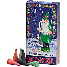 KNOX Rucherkerzen Weihnachtsmischung (Weihrauch, Tanne, Sandel) - 24 Stck