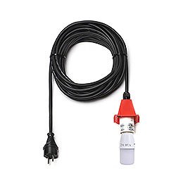 Kabel für Aussenstern 29-00-A4 und 29-00-A7, 10 m schwarz, LED, Deckel rot