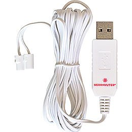 Kabel für USB-Steckernetzteil, 2,5 m weiß