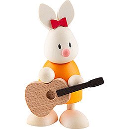 Kaninchen Emma mit Gitarre  -  9cm