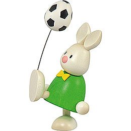 Kaninchen Max mit Fußball - 9 cm