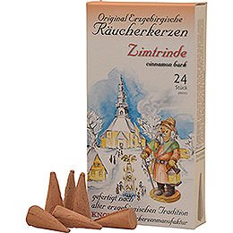 Knox Räucherkerzen  -  Original Erzgebirgische Räucherkerzen  -  Zimtrinde