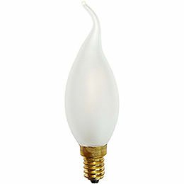 LED - Windstolampe gefrostet  -  Sockel E14  -  230V/2,5W