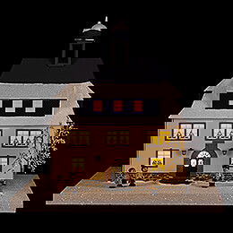 Lichterhaus Rathaus Seiffen - 25 cm