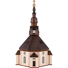 Lichterhaus Seiffener Kirche, groß - 23 cm