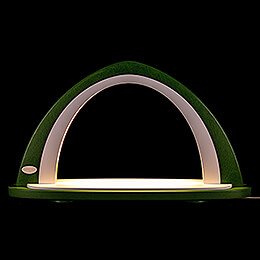 Light Arch without Figurines - Green/White - 52x29,7 cm / 20.5x11.7 inch