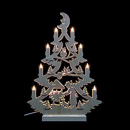 Light Triangle - Christmas Tree - 47x34x5,5 cm / 18x13x2 inch