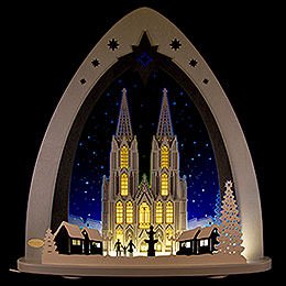 Light Triangle  -  "Cologne Cathedral"  -  52x53,5x9cm / 20x21x3.5 inch