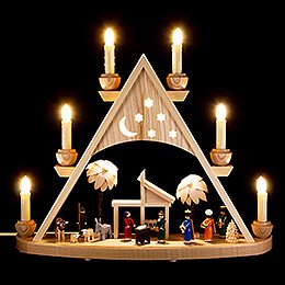 Light Triangle - Nativity Colored - 42x37 cm / 16.5x14.6 inch
