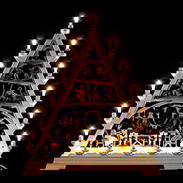 Light Triangle - Ore Mountains, Colored - 55x67 cm / 21.7x26.4 inch