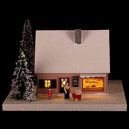 Lighted House Bakery, small - 11 cm / 4.3 inch