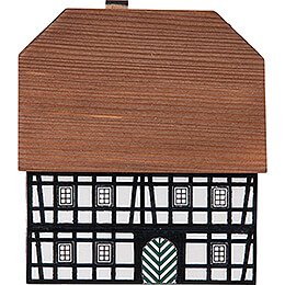 Lighted House Half-Timber Town House - 9,1 cm / 3.6 inch