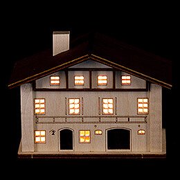 Lighted House - Mountain Farm - 8,5 cm / 3.3 inch
