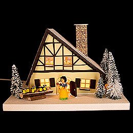 Lighted House Snow White's House - 29 cm / 11.4 inch