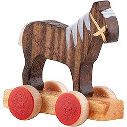 Little Horse on Wheel Board  -  1,5cm / 0.6 inch
