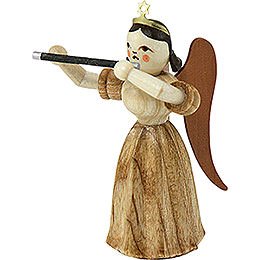 #Long Pleated Skirt Angel with Transverse Flute, Natural - 6,6 cm / 2.6 inch