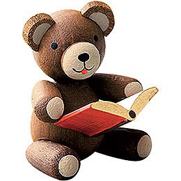 Lucky Bear with Book  -  2,7cm / 1.1 inch