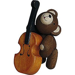 Lucky Bear with Cello - 4 cm / 1.6 inch
