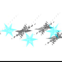 Marienberger Moravian Star Set of Three Blue incl. Lighting - 17 cm / 6.7 inch