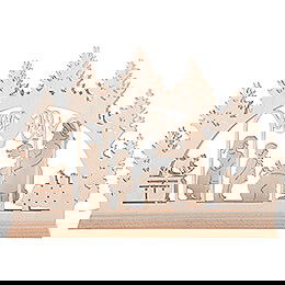 Mini Candle Arch - Santa Claus - 22x14 cm / 8.7x5.5 inch
