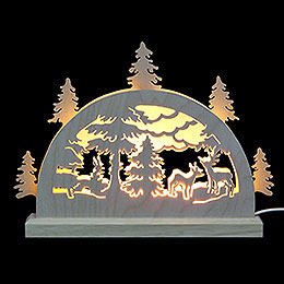 Mini Lightarch - Forest Scene - 23x15x4,5 cm / 9x6x2 inch