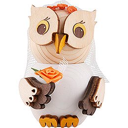 Mini Owl Bride - 7 cm / 2.8 inch