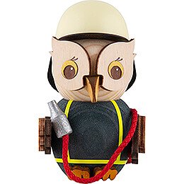 Mini Owl Fireman - 7 cm / 2.8 inch