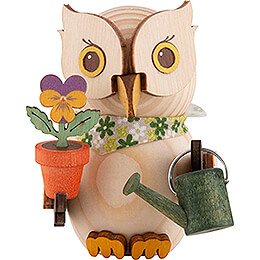 Mini Owl Gardener  -  7cm / 2.8 inch