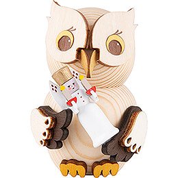 Mini Owl with Angel  -  7cm / 2.8 inch