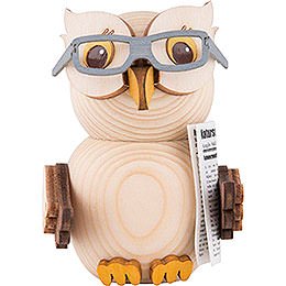 Mini Owl with Glasses - 7 cm / 2.8 inch