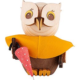 Mini Owl with Umbrella - 7 cm / 2.8 inch