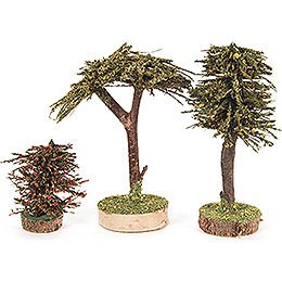 Mixed Trees - 3 pieces - 12,5 cm / 4.9 inch
