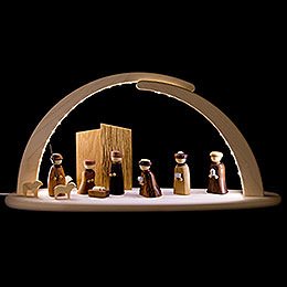 Modern Light Arch  -  Nativity  -  42x21x13cm / 16x8x5 inch