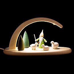 Modern Light Arch - Shepherd Gnome  - 24x13 cm / 9.4x5.1 inch
